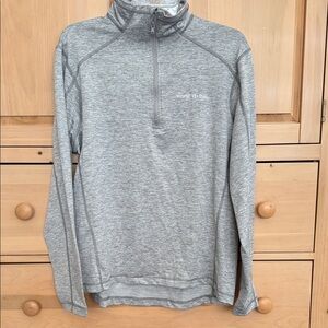 NWT Vineyard Vines Light Gray Quarter-Zip Pullover
